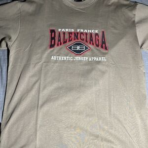 Balenciaga Gray Collegiate Short Sleeve Tee